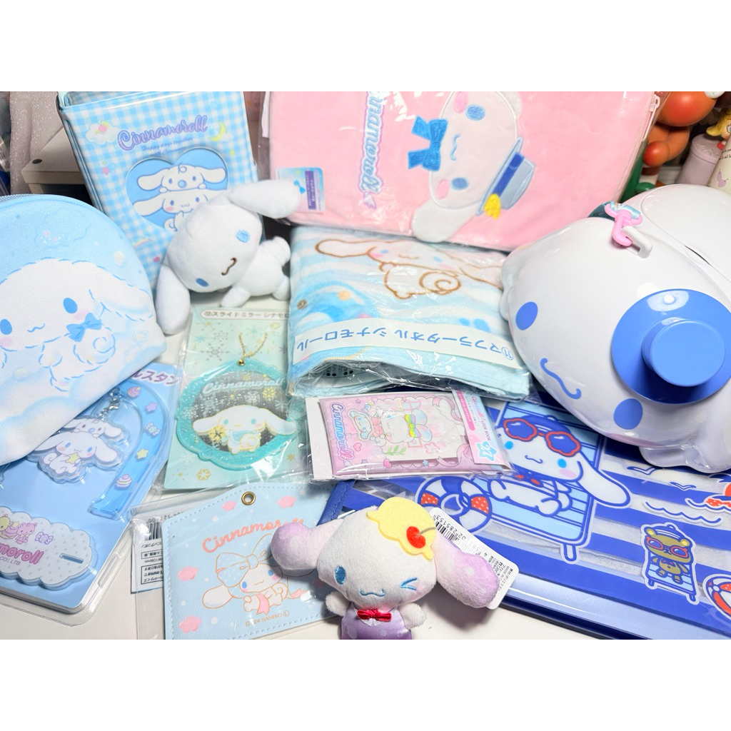 ของใช้ Cinnamon roll Sanrio🇯🇵 ถังปอปคอร์ม ผ้าขนหนู พวงกุญแจ และอื่นๆ งานตู้ญี่ปุ่น พร้อมส่ง✨