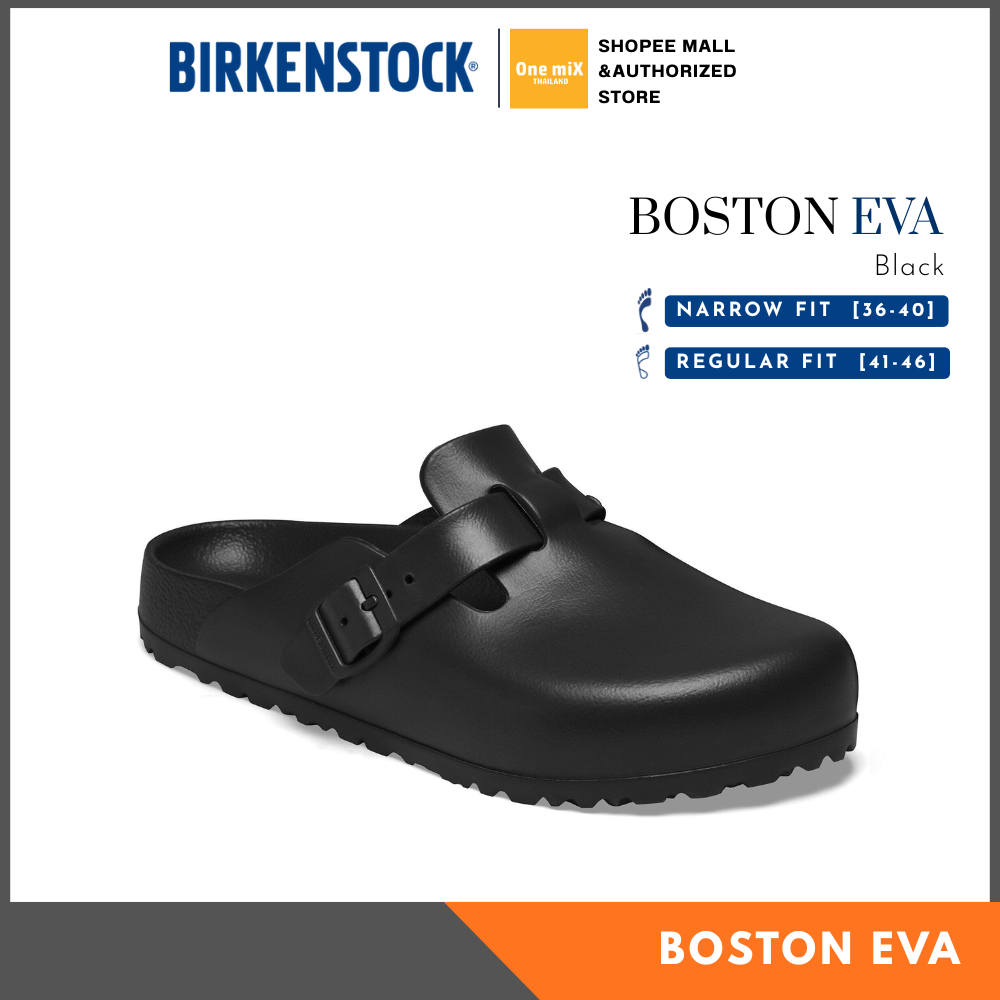 BIRKENSTOCK BOSTON EVA (Black) รองเท้าแตะ รุ่นฮิต ทรงมาแรง ได้ทั้งชายหญิง (narrow,regular)