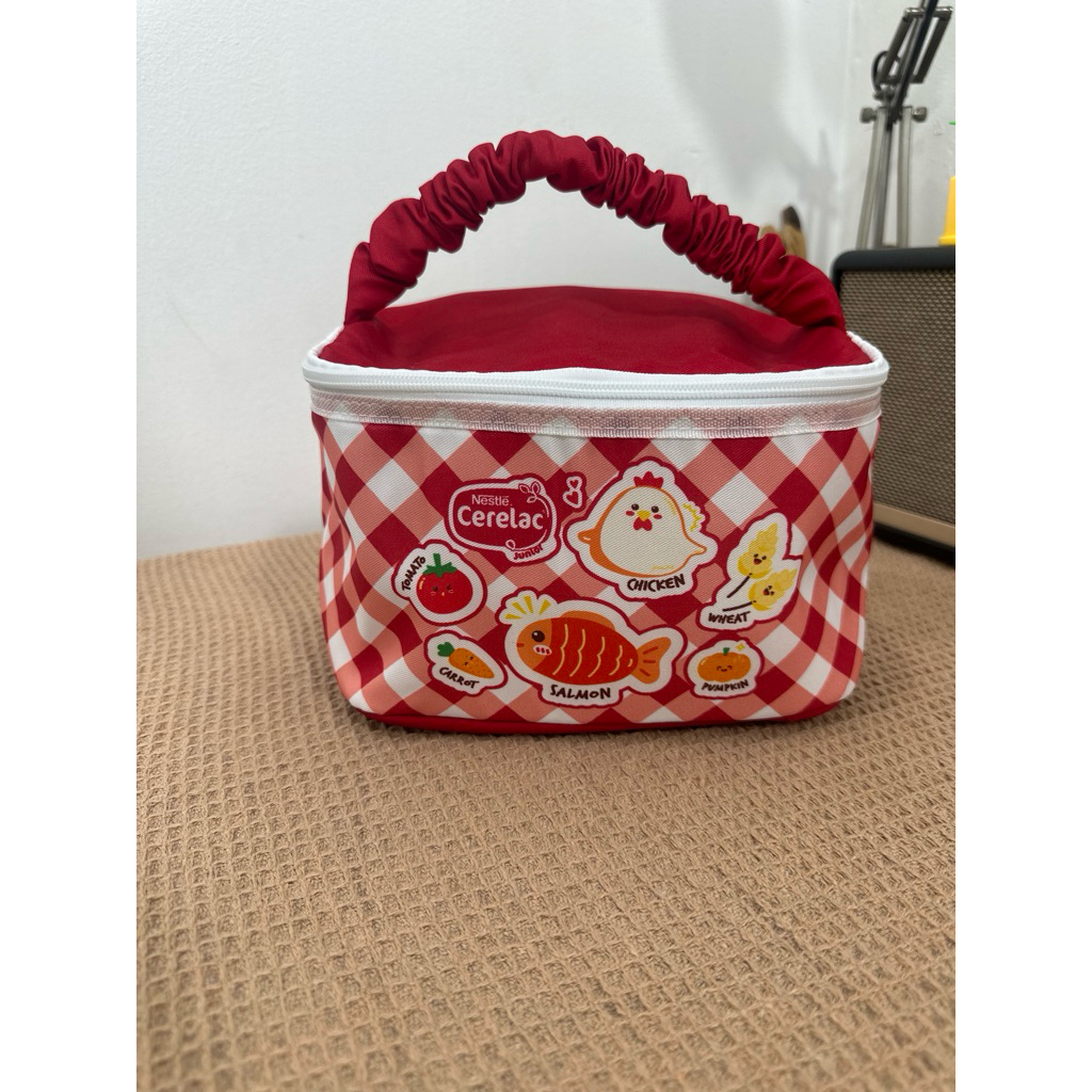 กระเป๋าผ้า น่ารัก ใส่ของเอนกประสงค์ ข.15x21x14cm.ผ้าโพลีเอส ของพรีเมี่ยมเนสเล่ 📍ของใหม่ พร้อมส่ง