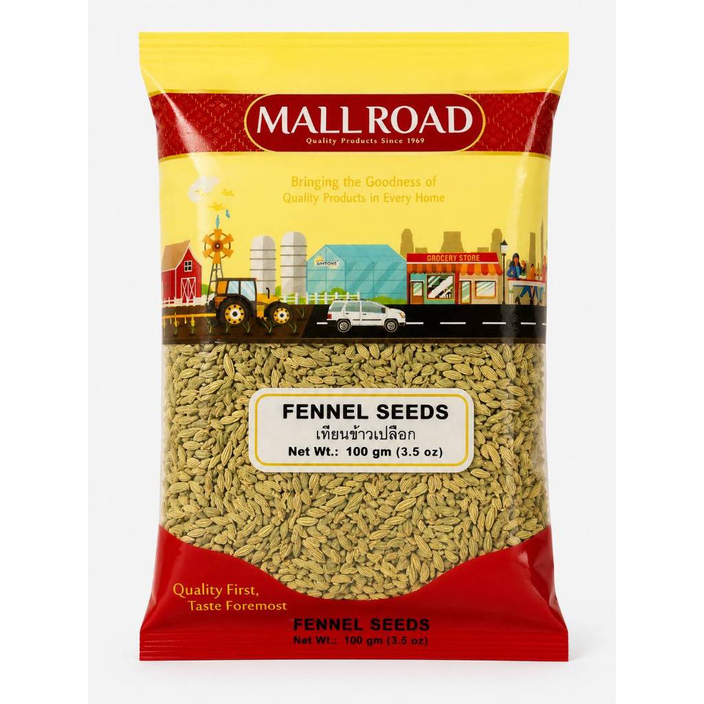 MALL ROAD - FENNEL SEEDS 100G