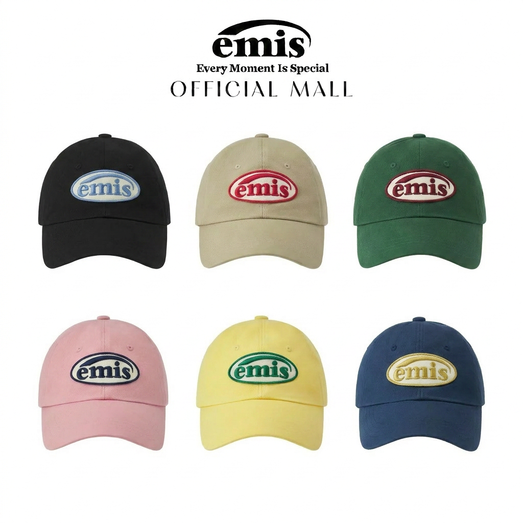 EMIS Foot PRINT WAPPEN BALL CAP(Cat Paw Pattern)หมวกเบสบอลสไตล์เกาหลี หมวกเบสบอลอเนกประสงค์และทันสมัย