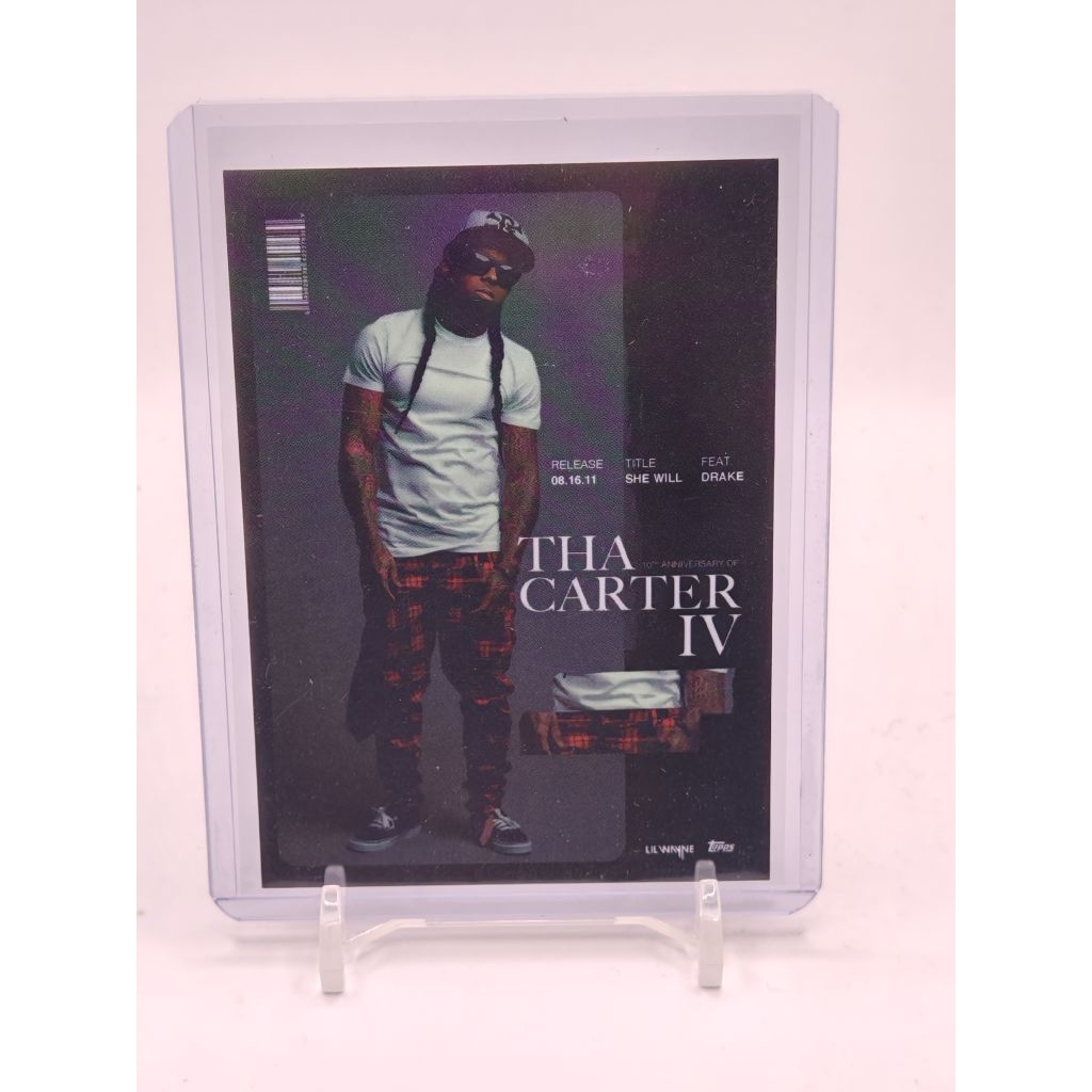 การ์ด topps 2021 lil wayne the carter iv 10th anniversary