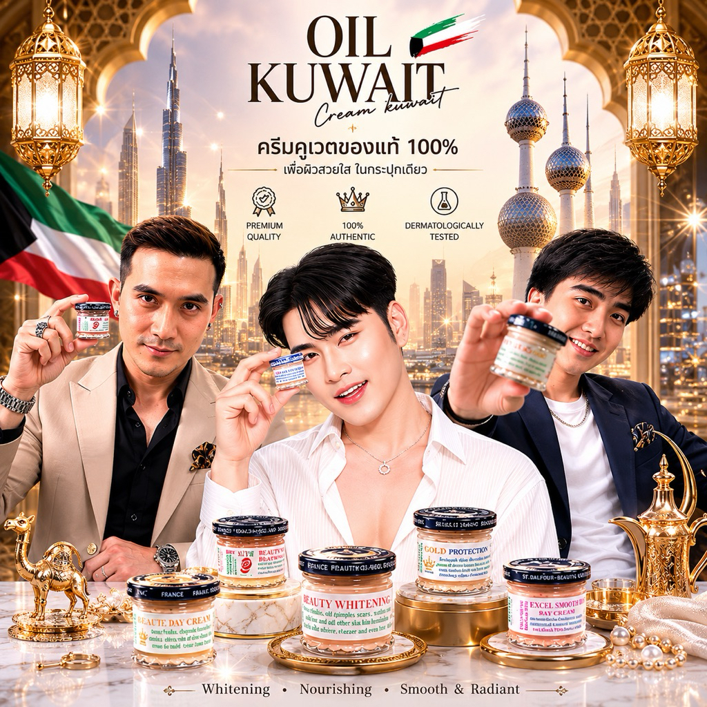 ✨ พร้อมส่ง‼️ KUWAIT CREAM ครีมคูเวตแท้ 100% ขนาด 50 กรัม ✨ ครีมบำรุงผิวที่ทุกคนรอคอย ตัวดังจากประเทศคูเวต มีของพร้อม 🇰🇼