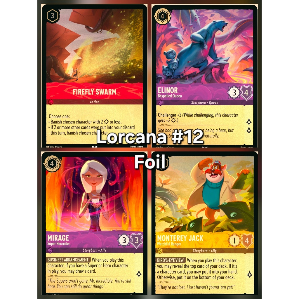 การ์ด Foil Disney Lorcana Set 12 : Wild Unknown [Eng] ของแท้ 100%