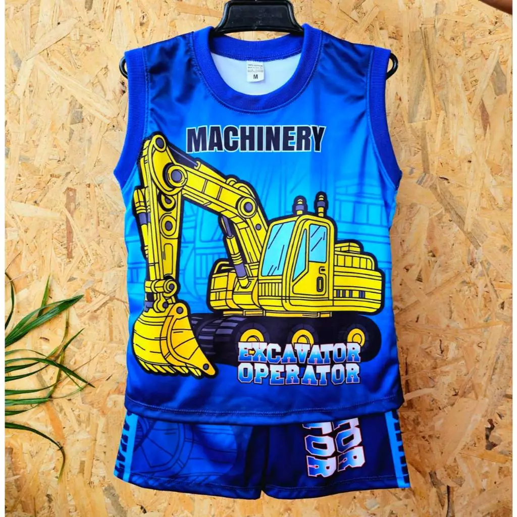 เสื้อผ้าเด็ก ชุดเด็ก ชุดเซต แขนกุด (กล้าม) ผ้าลื่นไมโคร