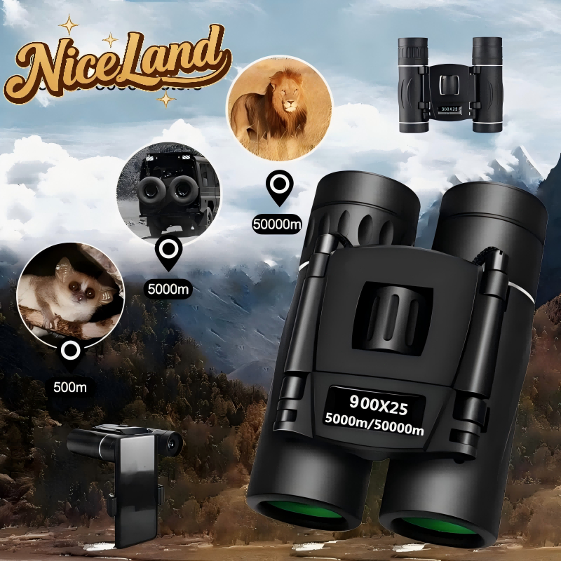 🔥กล้องส่องทางไกล ซูม HD แบบพกพา 5000ม/50000ม พับได้ กล้องดูนก เดินป่า ส่องสัตว์ ทั้งกลางวัน กลางคืน คอนเสิร์ตกลางแจ้งตั้