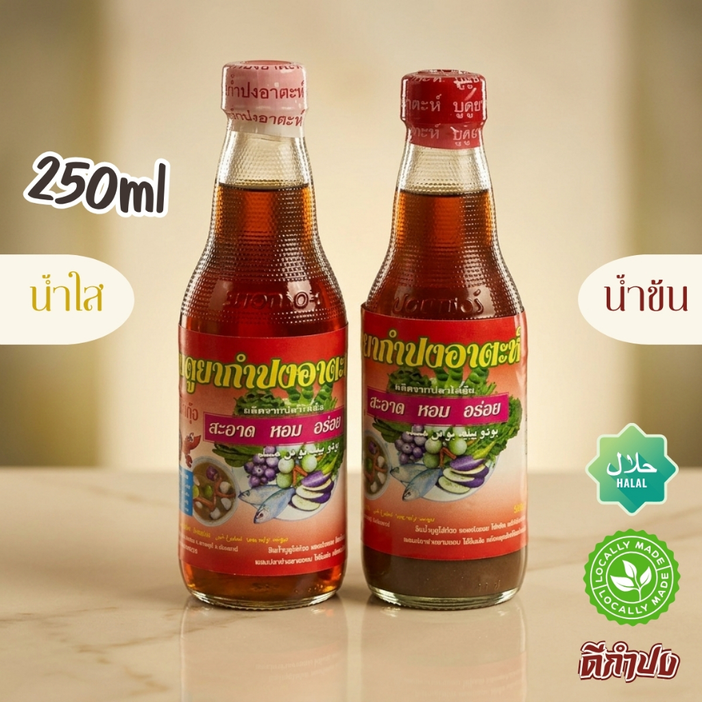 บูดูยา กำปงอาตะห์ (น้ำข้น / น้ำใส) น้ำปลาบูดูปัตตานีแท้ | 250ml