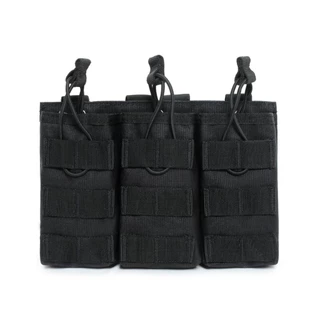 【COD จัดส่งจากกรุงเทพ พร้อมส่ง】ซองเก็บอุปกรณ์สามช่อง MOLLE 5.56/7.62 ใช้กับ M4/AK/AR หยิบเร็ว ทนทาน อุปกรณ์กลางแจ้ง