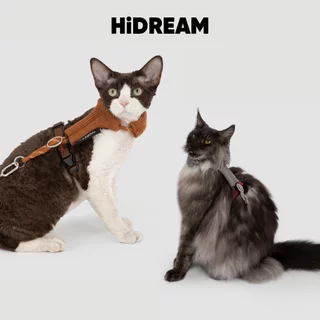 [ส่งด่วน] HiDREAM สายจูงแมว Fluffy Comfort Cat Harness & Leash Set สัมผัสนุ่ม เบาสบาย ไม่ร้อน ปรับสายได้