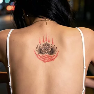 Magic Tattoo สติกเกอร์รอยสักชั่วคราวหลากสีสัน เครื่องรางนำโชค กันน้ำ ทำจากสมุนไพร ติดทนนานสูงสุด 2-4 วัน