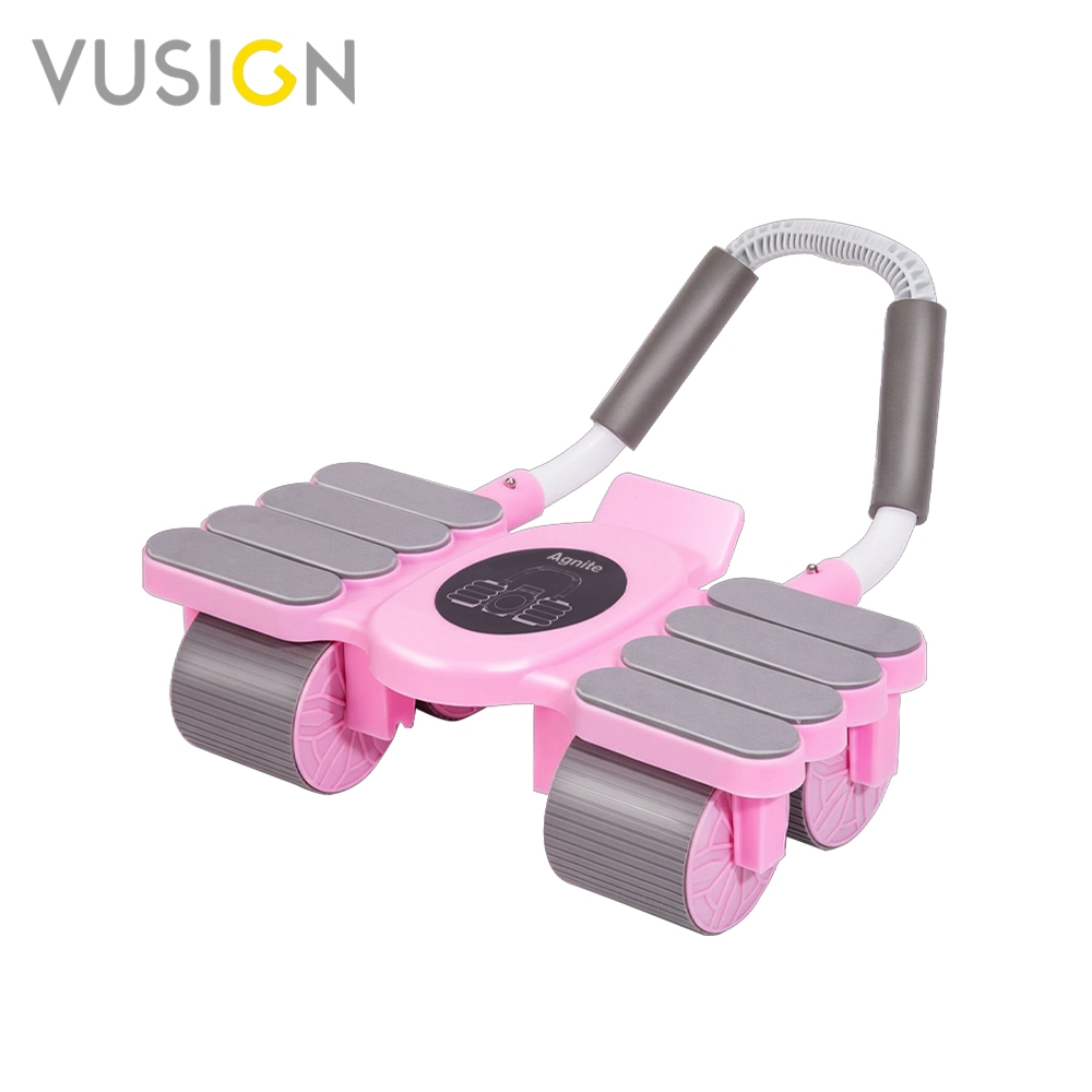 Vusign ลูกกลิ้งบริหารหน้าท้อง ลูกกลิ้งออกกำลังกาย เครื่องบริหารหน้าท้อง 4 ล้อ Ab Roller Four Wheel