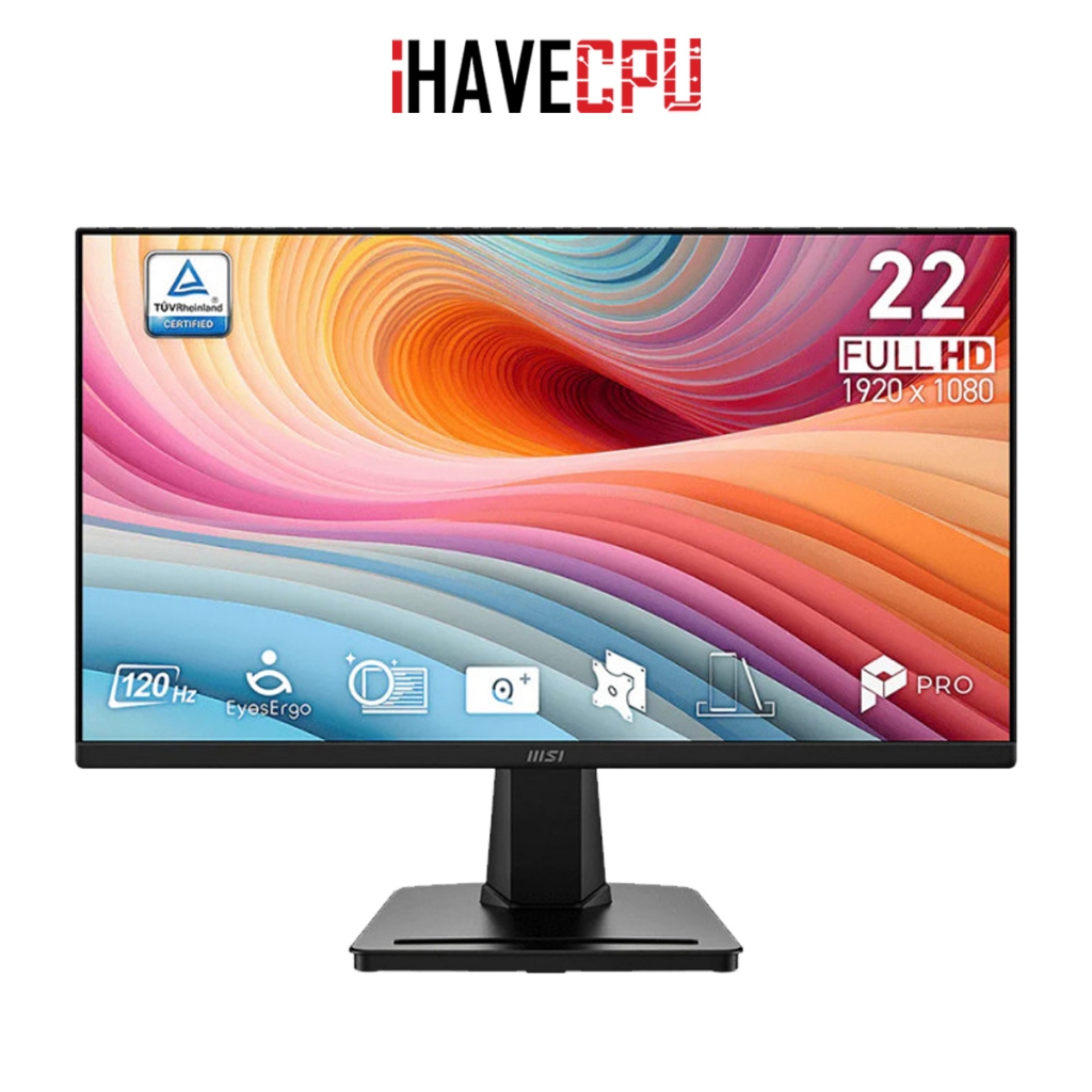 จอมอนิเตอร์ (monitor) iHAVECPU MSI PRO MP225-E12VL - 21.5 VA FHD 120Hz