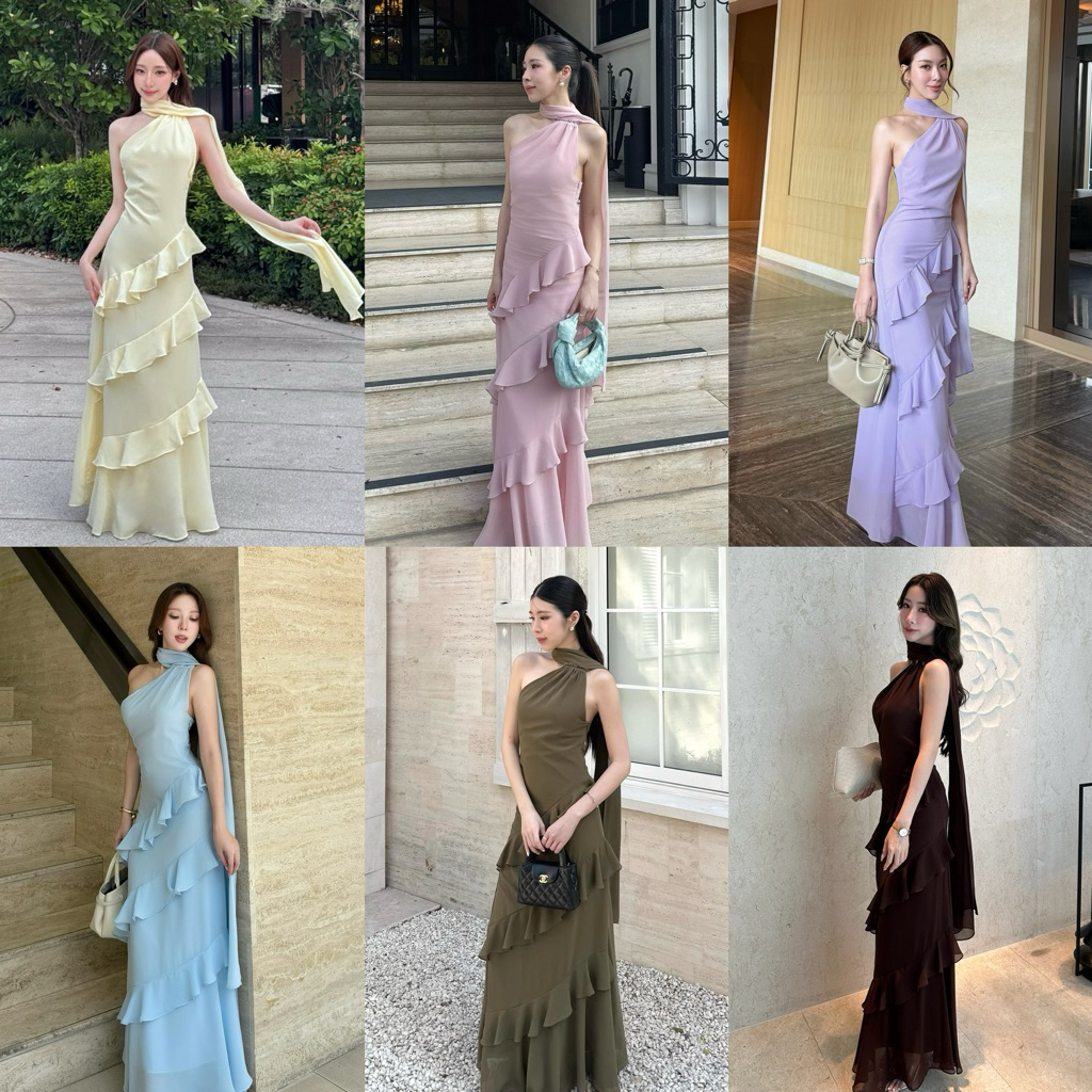 BEVA - Mira Dress(พร้อมส่ง) ชุดออกงาน ไปงานแต่ง ดินเนอร์ ปรึกษาไซส์ก่อนสั่งได้เลยค่ะ