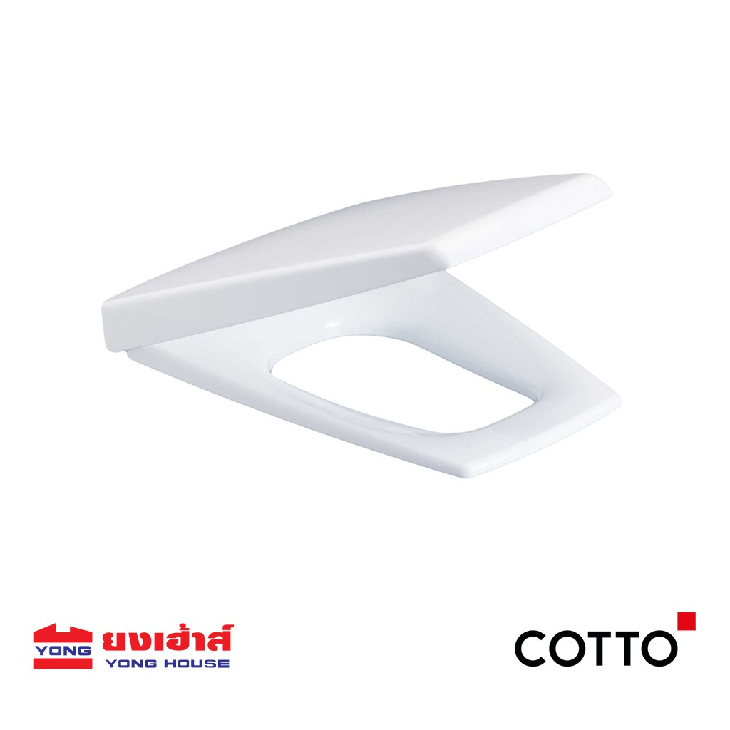 COTTO ฝารองนั่งสุขภัณฑ์ ทรงคางหมู รุ่น C9151 Soft Close & Click ฝารองนั่ง