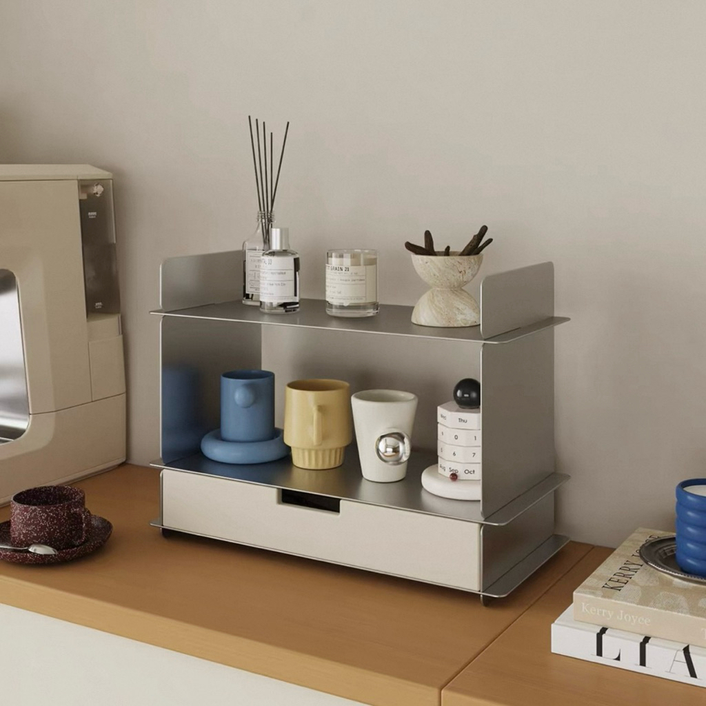 ꒰ 𝑐𝑙𝑢𝑏𝑜𝑓𝑡𝘩𝑖𝑛𝑔𝑠. ꒱ — stainless steel minimal cup storage🍵🍧