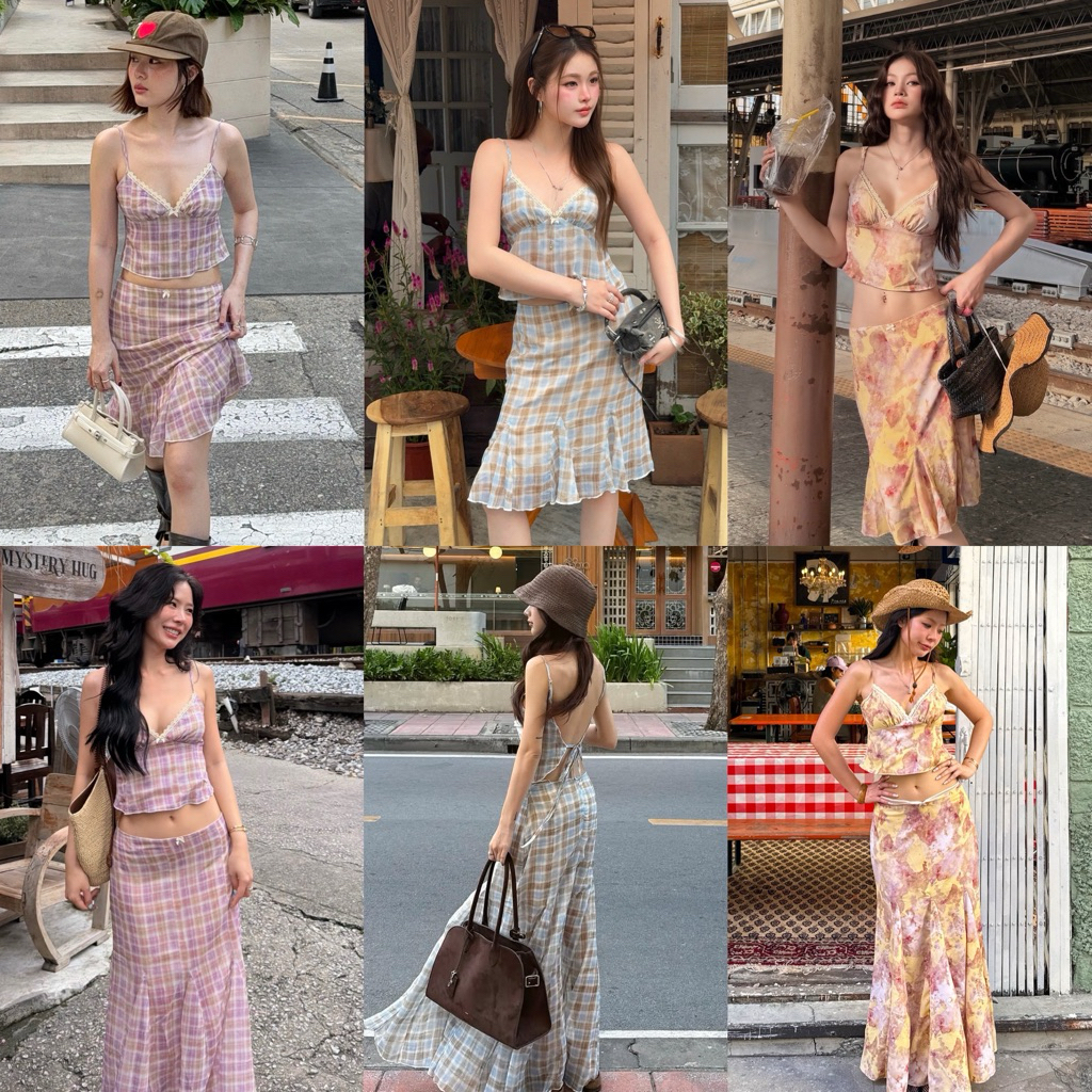 Dressfriends.bybf | Gin cami top and Skirt (ขายแยกชิ้น)