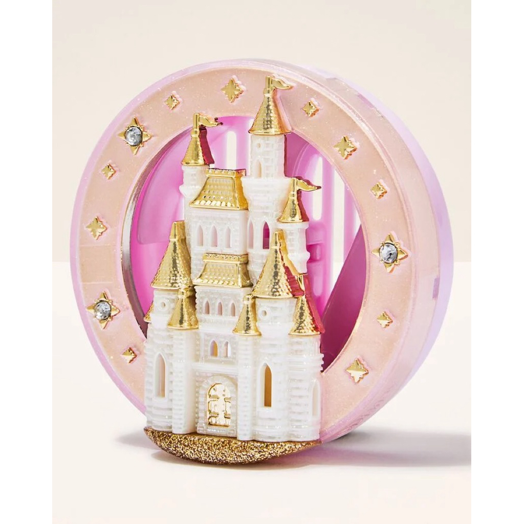 พร้อมส่ง Disney Princess Castle Car Fragrance Holder (เคสใส่แผ่นน้ำหอมปรับอากาศในรถยนต์) *เฉพาะเคสเท่านั้นนะคะ*