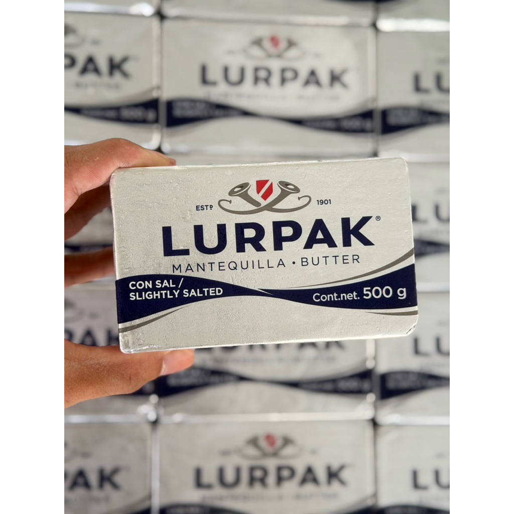 เนยทาขนมปังลูร์แพค รสเค็มเล็กน้อย 500 กรัม Lurpak Butter Spreadable Slightly Salted 500g