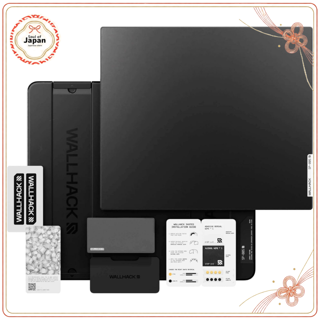 Wallhack CR-005 Black Glass Gaming Mousepad Control Edition【Direct from Japan】