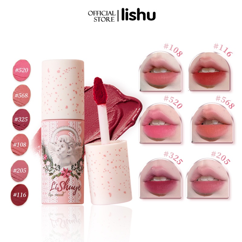Lishu ลิปกลอสกระจกให้ความชุ่มชื้น ปากดูฉ่ำวาว ทิ้งสเตนสี มีหลายสีให้เลือก