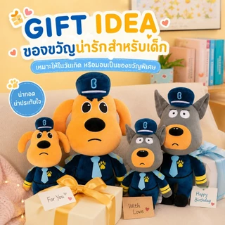 Labradorนายอําเภอตุ๊กตา Plush ระดับพรีเมียม Pp Cotton บรรจุ Yellowgrey 60/45/30 ซม