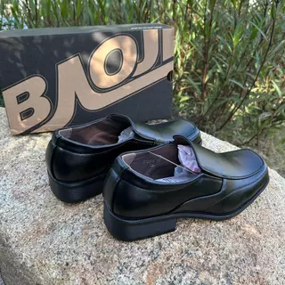 รองเท้าคัทชู-50 Baoji BJ-3375 ถูกระเบียบ ผู้ชาย ใส่เรียน ใส่ทำงาน หนัง PU ไซส์ 39-47 บาโอจิ