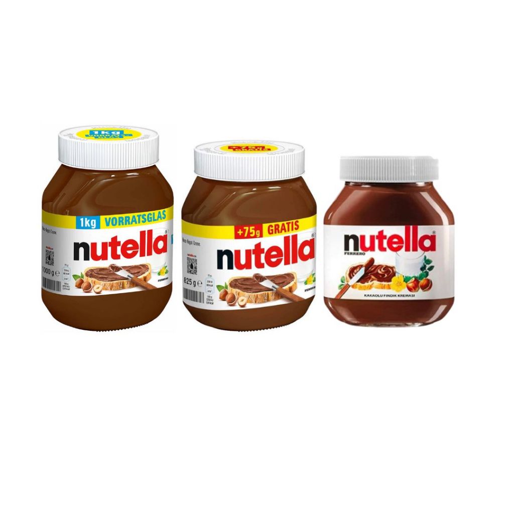 Nutella Hazelnut Spread แยมนูเทลล่า ในขวดแก้ว มีหลายขนาด