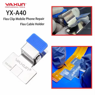 คลิปหนีบสายแฟล็กซ์ซ่อมมือถือ YAXUN YX-A40 ที่หนีบบอร์ดไอซี หน้าจอ สายแพร่ แข็งแรงทำจากสแตนเลส เครื่องมือโทรศัพท์