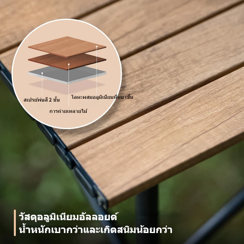 【ซื้อ 1 แถม 4】โต๊ะพับได้ โต๊ะแคมป์ปิ้ง กลางแจ้ง โต๊ะพกลางแจ้ง Folding table แบบพกพา พับได้ง่าย แคมป์ปิ้งปิกนิก thumbnail 6
