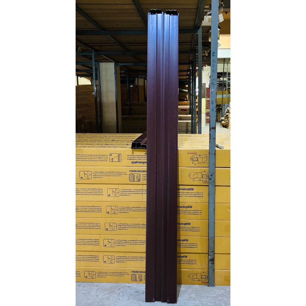 METROTECH วงกบประตูPVC 70*200cm สีโอ๊คราคาถูก โล๊ะสต็อค