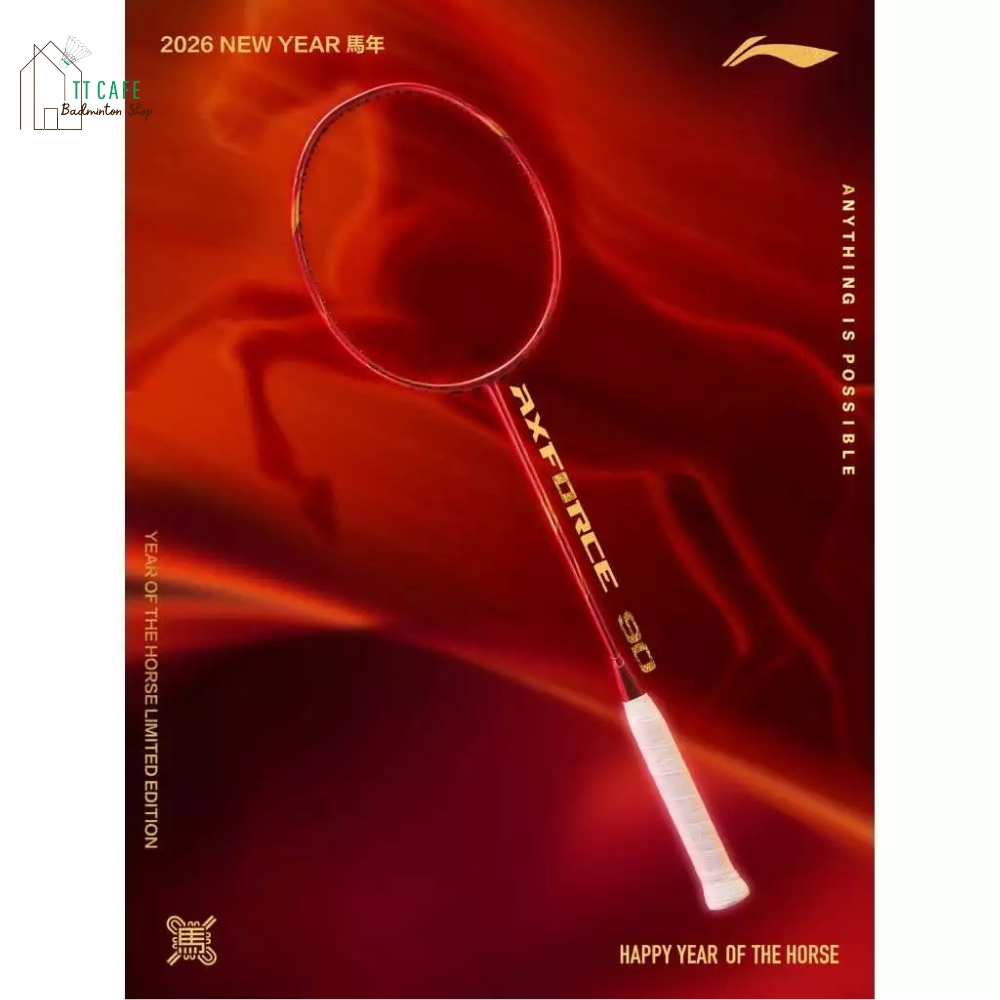 LI-NING AXFORCE 90 NEW (4U/5U) YEAR OF THE HORSE COLLECTION LIMITED EDITION ไม้แบดมินตัน (โปรดอ่านรา