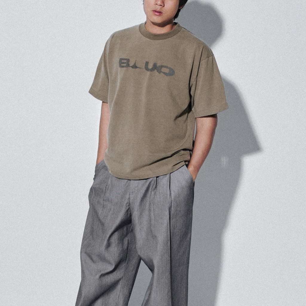 RAW CONCRETE FADED BLUR TEE รูปที่ 3