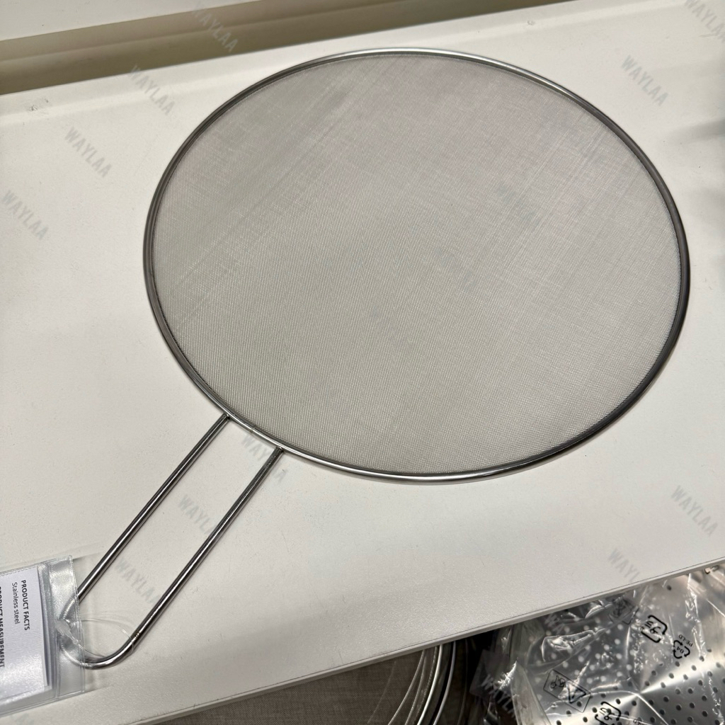 ตะแกรงกันน้ำมันกระเด็น [IKEA แท้100%] KLOCKREN คลูกเครียน อิเกีย ฝาปิดกันกระเด็น สแตนเลสแท้ 33 ซม. ที่บังน้ำมันกระเด็น