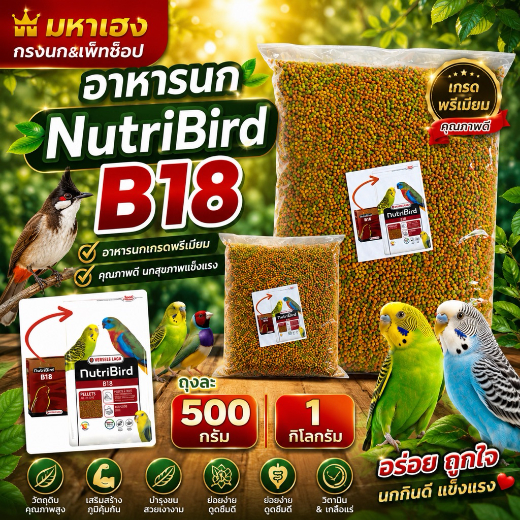 อาหารนก Nutribird B18