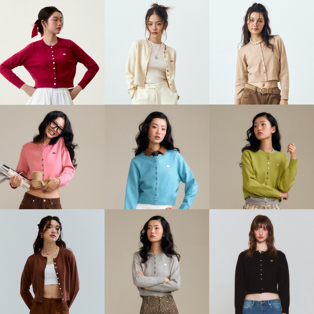 Penny Cardigan คาร์ดิแกนไหมพรม ดีเทลกระดุมเงิน