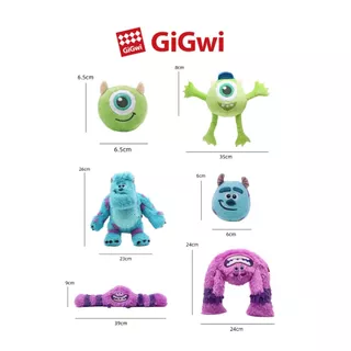 GiGwi x Monsters ของเล่นสุนัข ลิขสิทธิ์แท้ รุ่นลิมิเต็ด ของเล่นมีเสียง ผ้าขนนุ่ม ช่วยขัดฟัน
