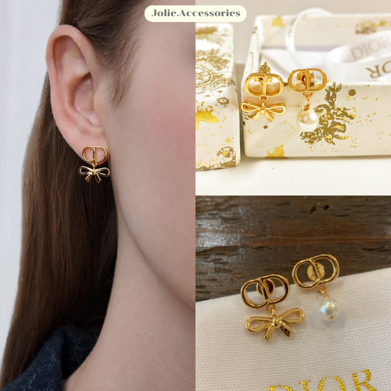 (D176) ต่างหู D Darling มาใหม่ชนshop งานสวย ลัคชูสุดๆ มีปั๊มตัวแบรนด์ ♡