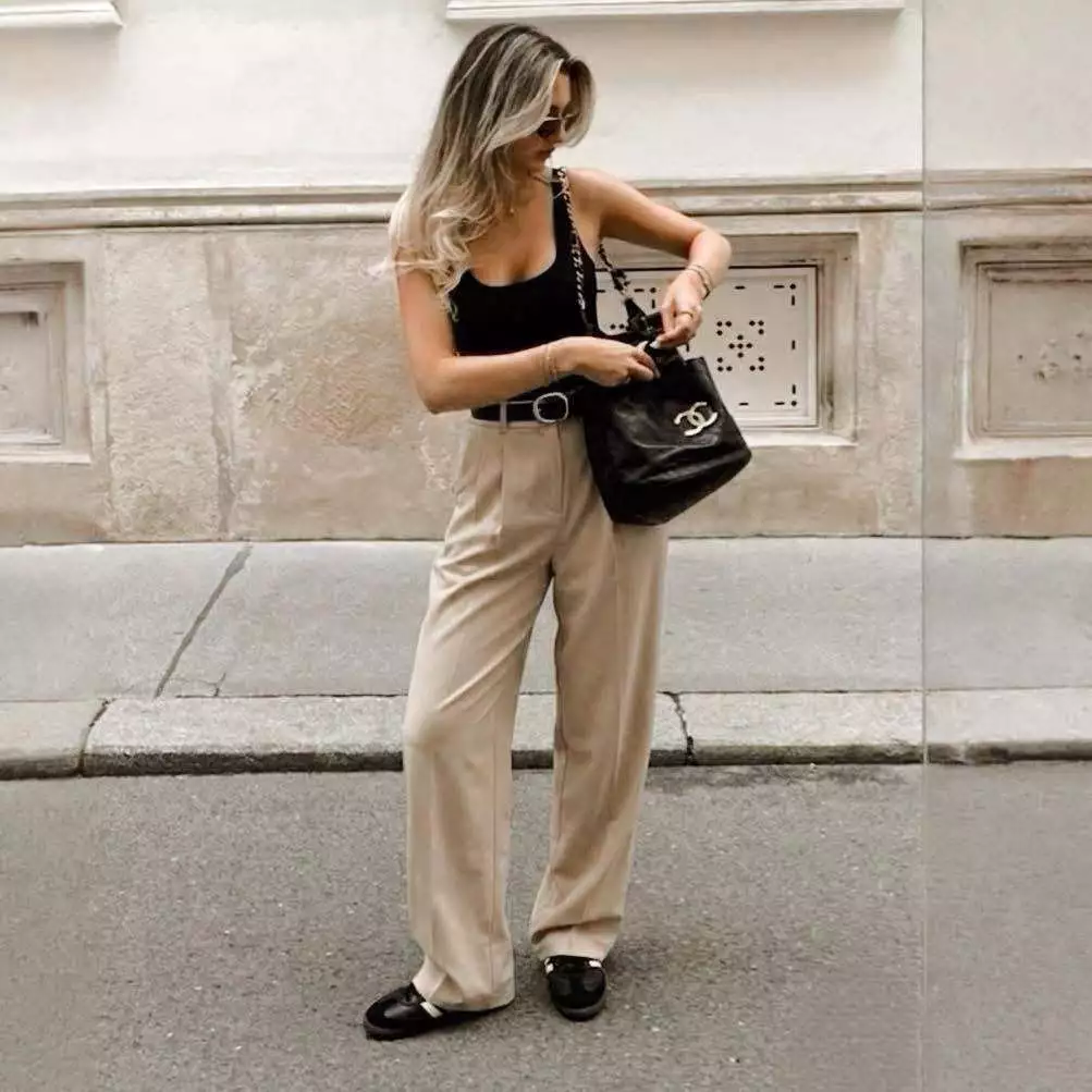 88 OUTLET📍SINSAY Wide-Leg Trousers กางเกงขายาวทรงขากว้าง ดีไซน์เอวสูง คัทติ้งเป๊ะมากค่ะ เพิ่งมาใหม่ล่าสุด