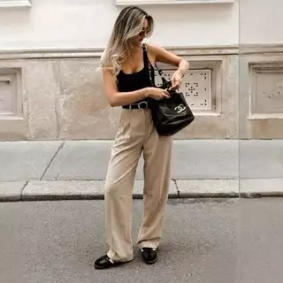 88 OUTLET📍SINSAY Wide-Leg Trousers กางเกงขายาวทรงขากว้าง ดีไซน์เอวสูง คัทติ้งเป๊ะมากค่ะ เพิ่งมาใหม่ล่าสุด