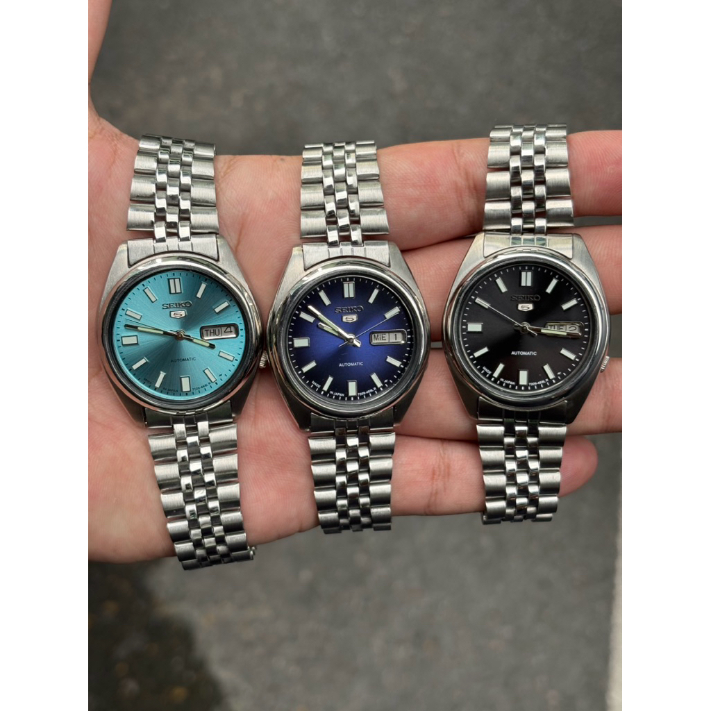 นาฬิกา ไซโก้  แท้มือสองออโต้ Automatic seiko5 7009,7S26 หลังทึบ หลังใส