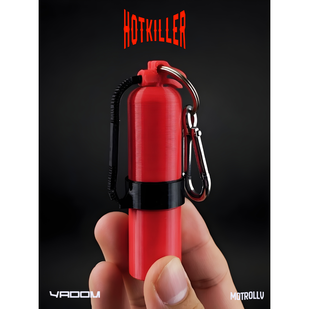 MONTROLLV HOTKILLER Yadom Case เคสยาดมรูปทรงถังดับเพลิง ขนาดมินิพกพาง่าย สีแดงเพลิงสุดโหด ดุดันเท่