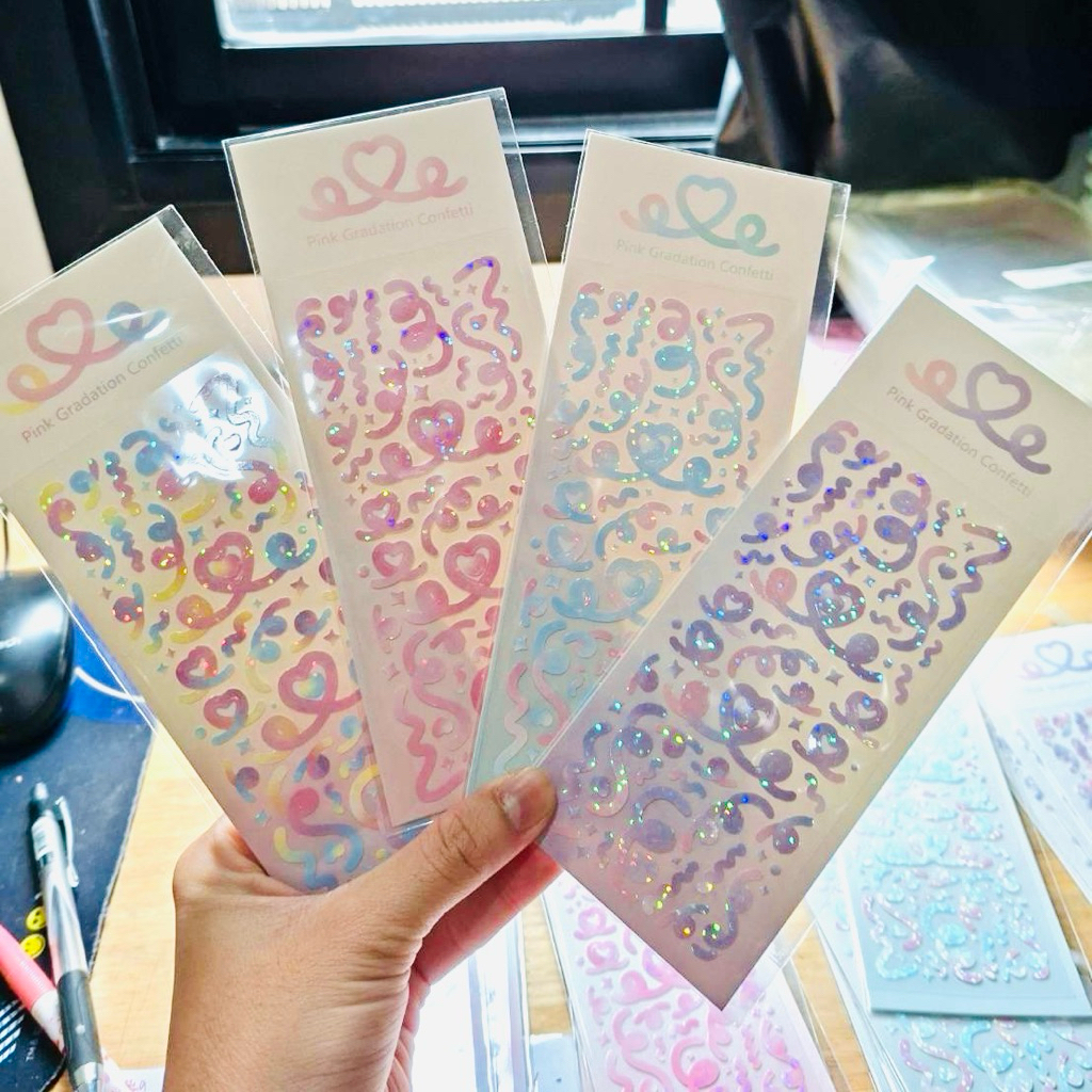 💥จัดส่งไว💥(016)สติกเกอร์ไดคัทสำหรับตกแค่งสีพาสเทล