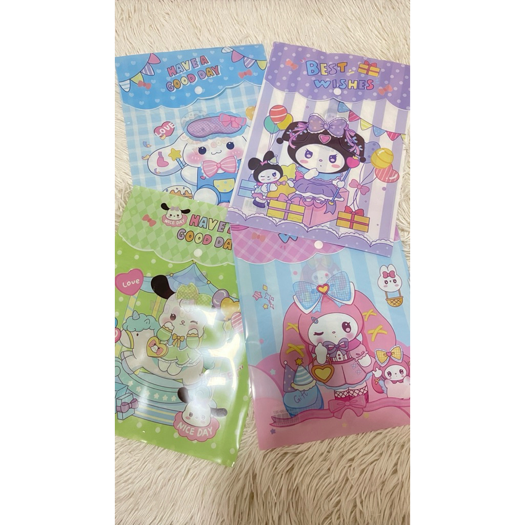 พร้อมส่ง 🦋 แฟ้มใส่เอกสาร ซานริโอ้ มี 2 รูปแบบให้เลือก