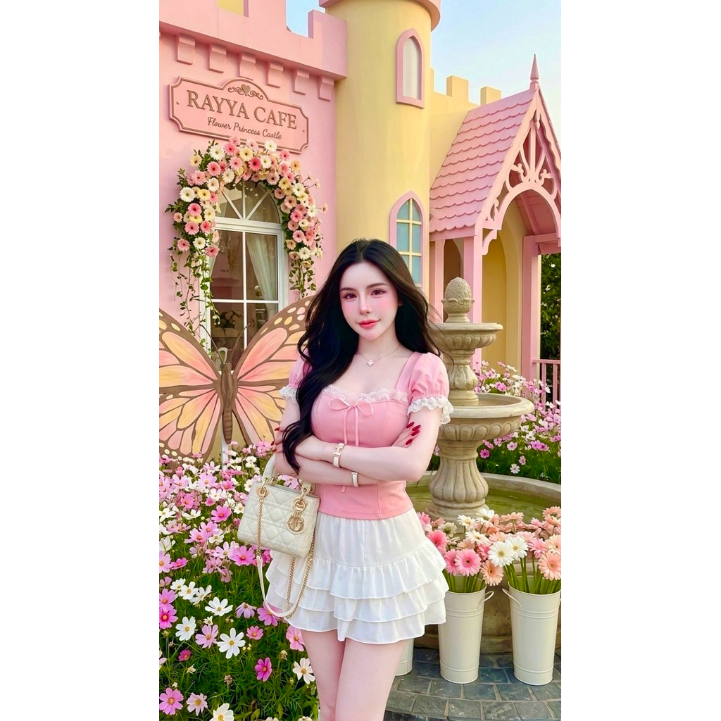 👙พร้อมส่ง👙เซทชมพูลูกคุณหนูคุณใจมากค้า