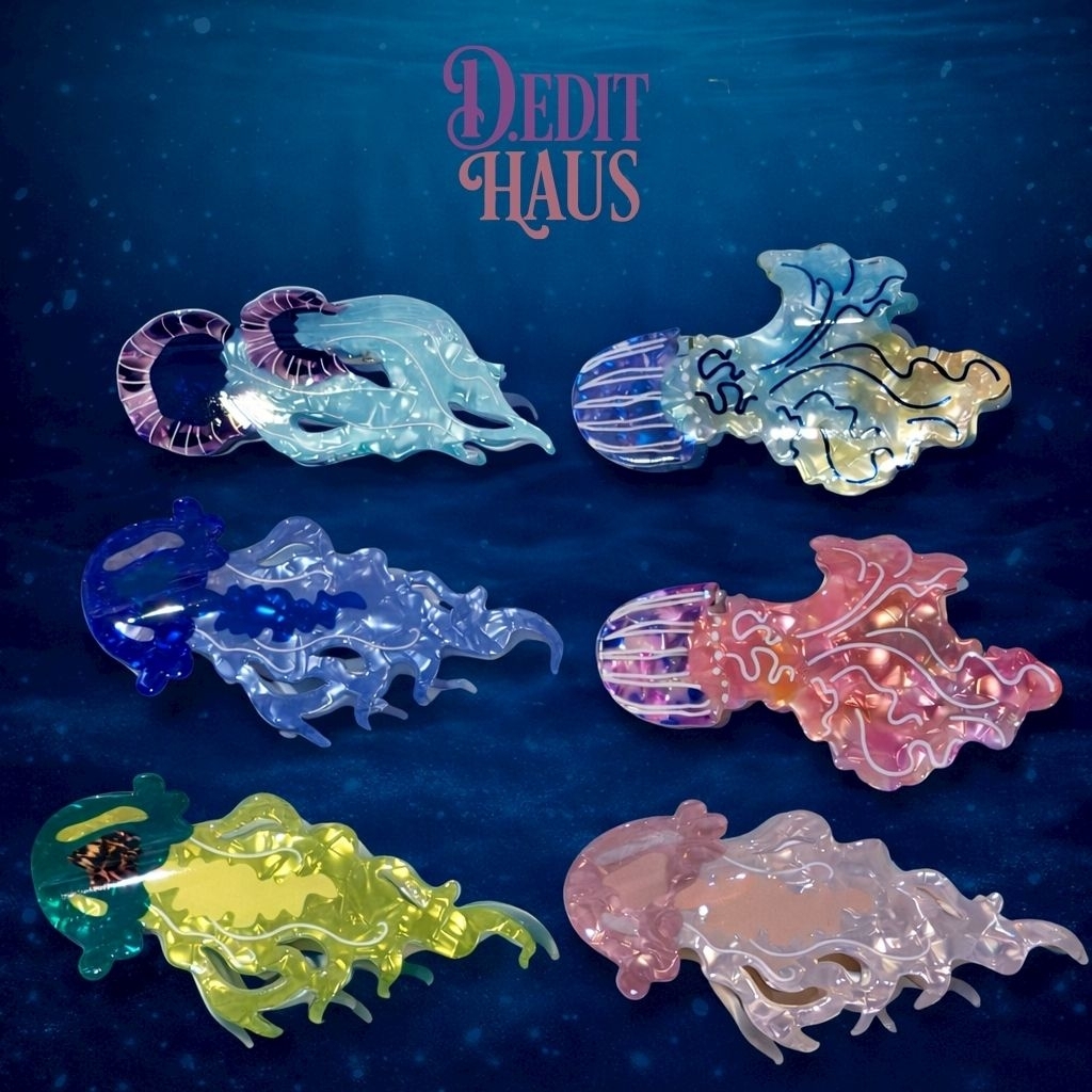 D. EDIT HAUS — Abyss Glow Hair Clip🪼| กิ๊บหนีบผม พร้อมส่ง