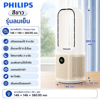 พัดลมตั้งโต๊ะ พัดลมไร้ใบพัด พัดลมพกพา USB มีไฟ LED โคมไฟหัวเตียง ปรับแรงลม 9 ระดับ เสียงเบา ใช้ในบ้าน