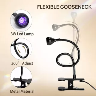 BQAN 5W UV Led โคมไฟเท้า Mini Gel Curing Light เครื่องเป่าเล็บ Clip-On แบบพกพา USB เครื่องเป่าเล็บเล็บเครื่องมือ