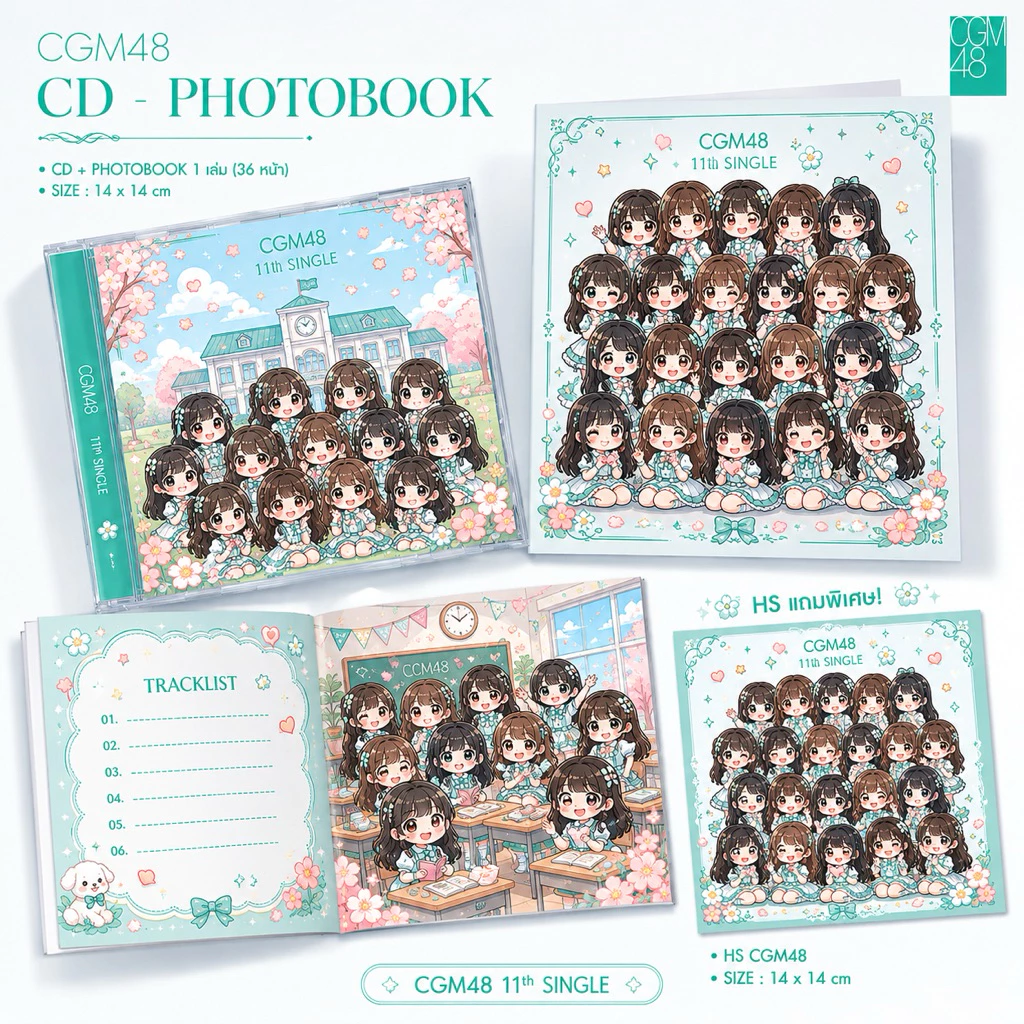 (Pre-order) Random CD, Photobook BNK48 หรือ CGM48 แถม HS CGM48 เชียงใหม่ กรุงเทพ