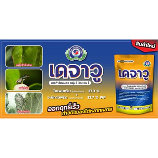 เดจาวู ไบเฟนทริน+อะซีทามิพริด 500 กรัม กำจัดหนอน เพลี้ย แมลงปีกแข็ง ชนิดดูดซึม