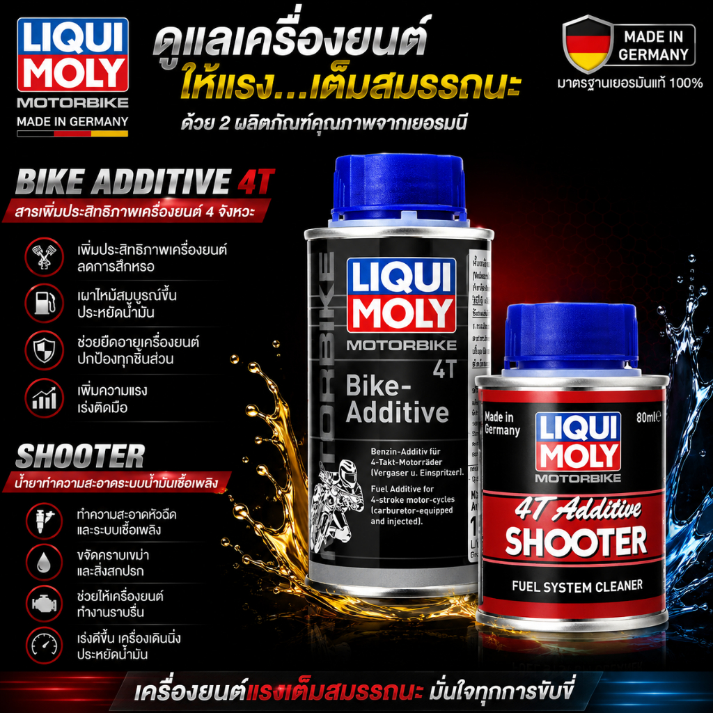 LIQUI MOLY 4T Shooter & Bike Additive 4T